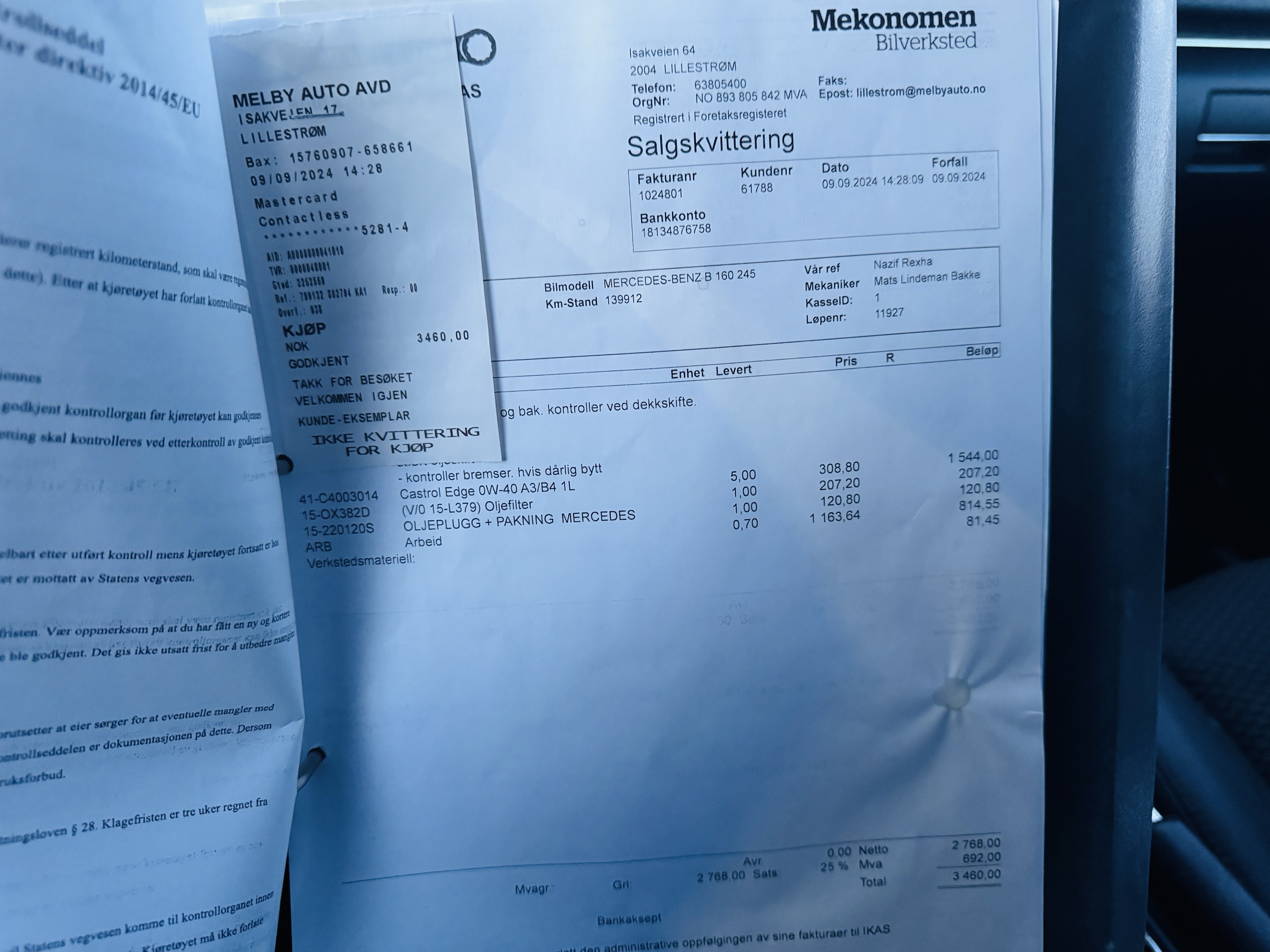 2011 MERCEDES-BENZ B 160